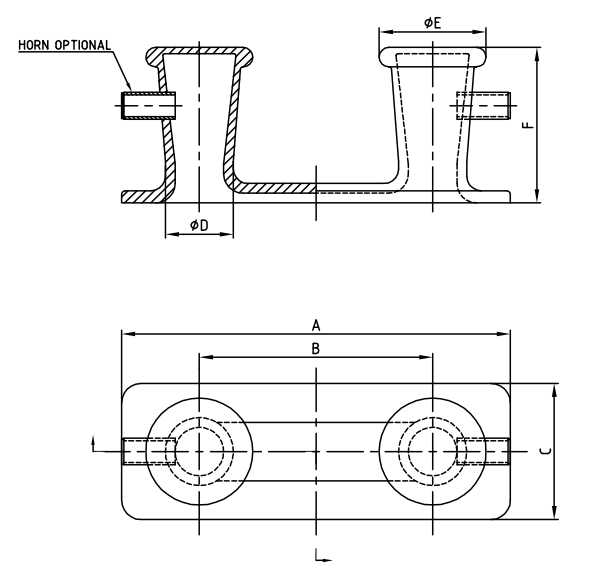 Cash Steel Double Bitt