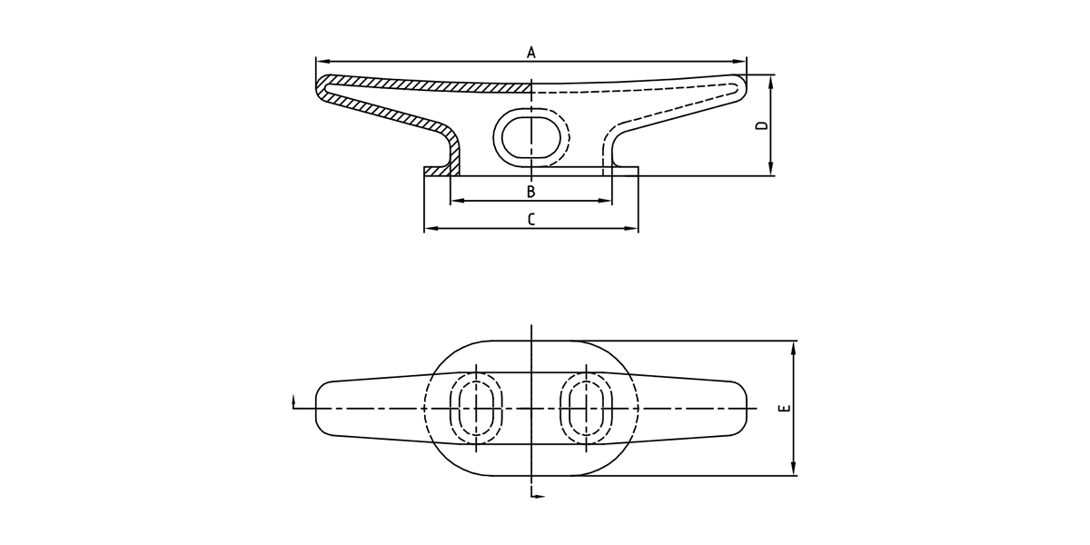  Caschi di kevel in acciaio fuso